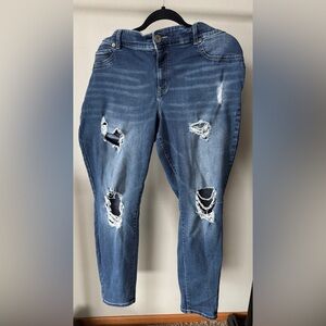 Maurices Blue Distressed Jeans
